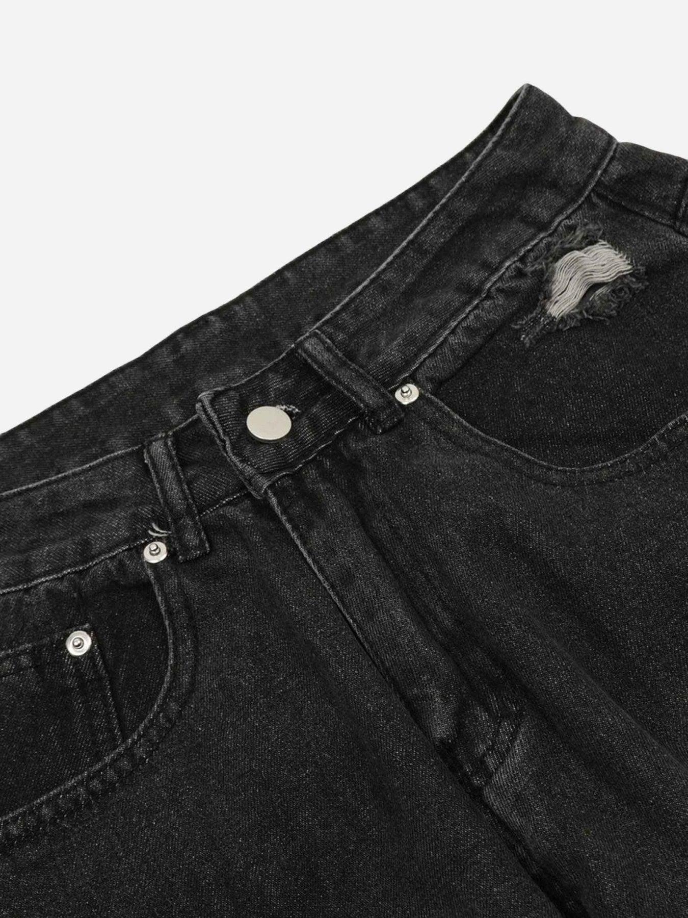 Tntwear® - Washed Multi-pocket Work Jeans - 1830 - tntwear1