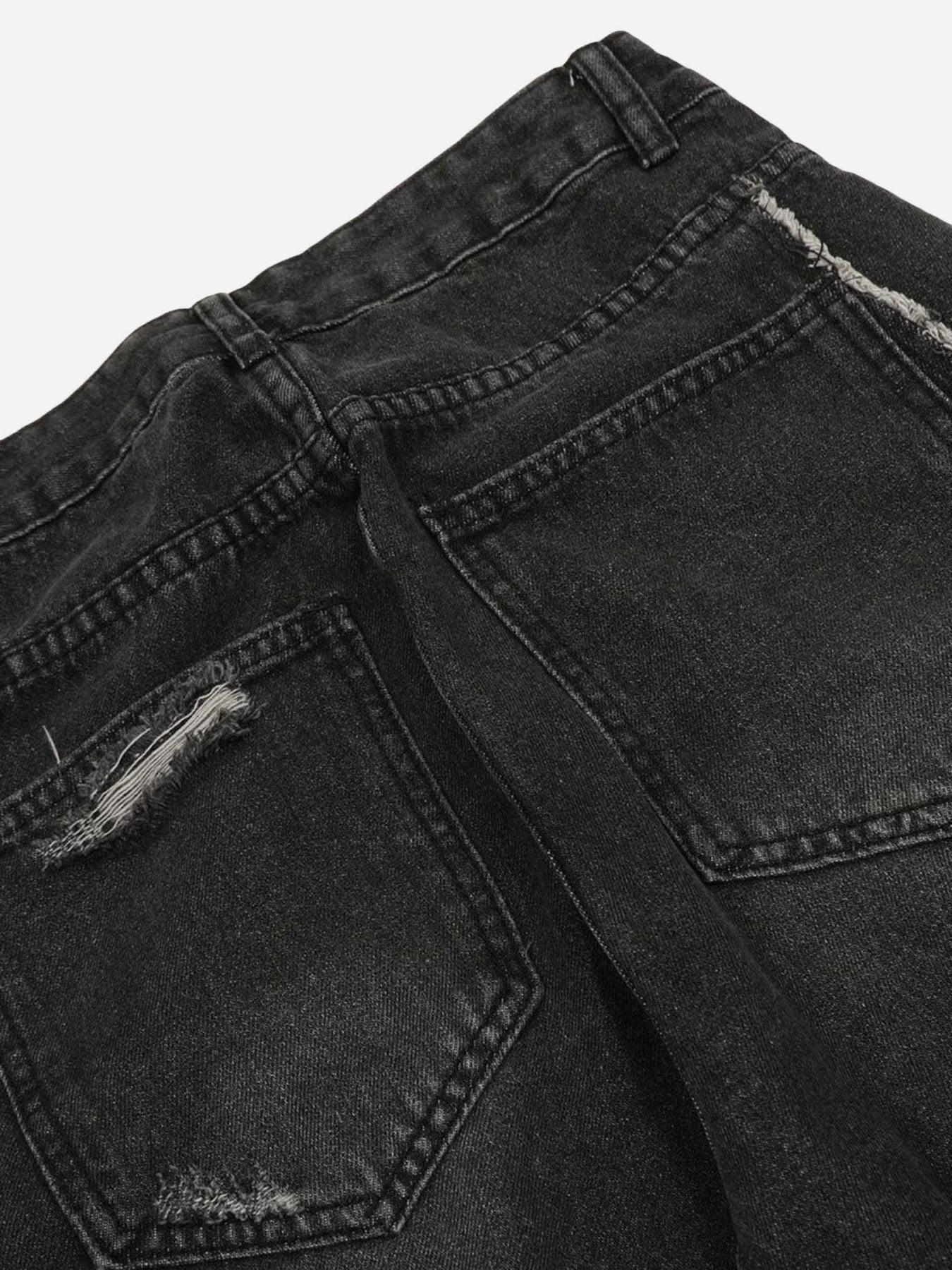 Tntwear® - Washed Multi-pocket Work Jeans - 1830 - tntwear1