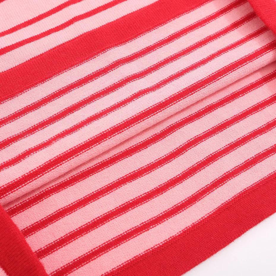 Y2K Star Stripes Sweater - tntwear1