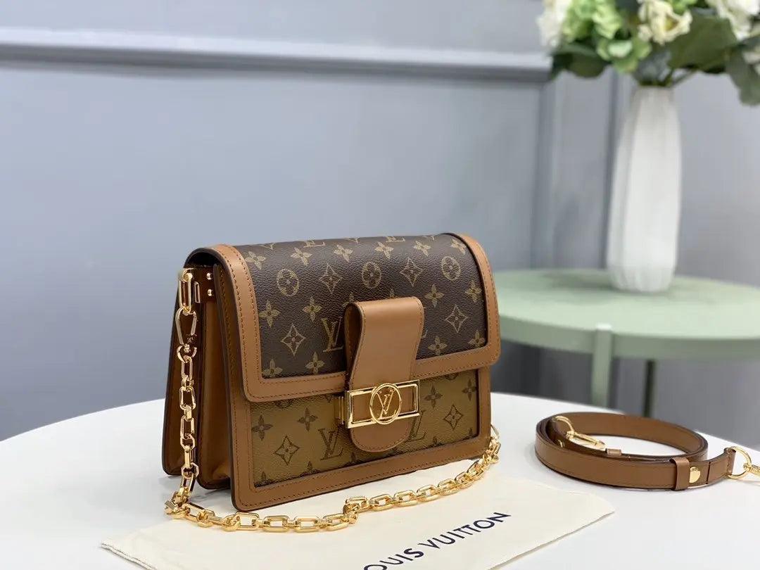 SO - New Fashion Women's Bags LUV DAUPHINE Nicolas Ghesquière Monogram Reverse A052 - tntwear1