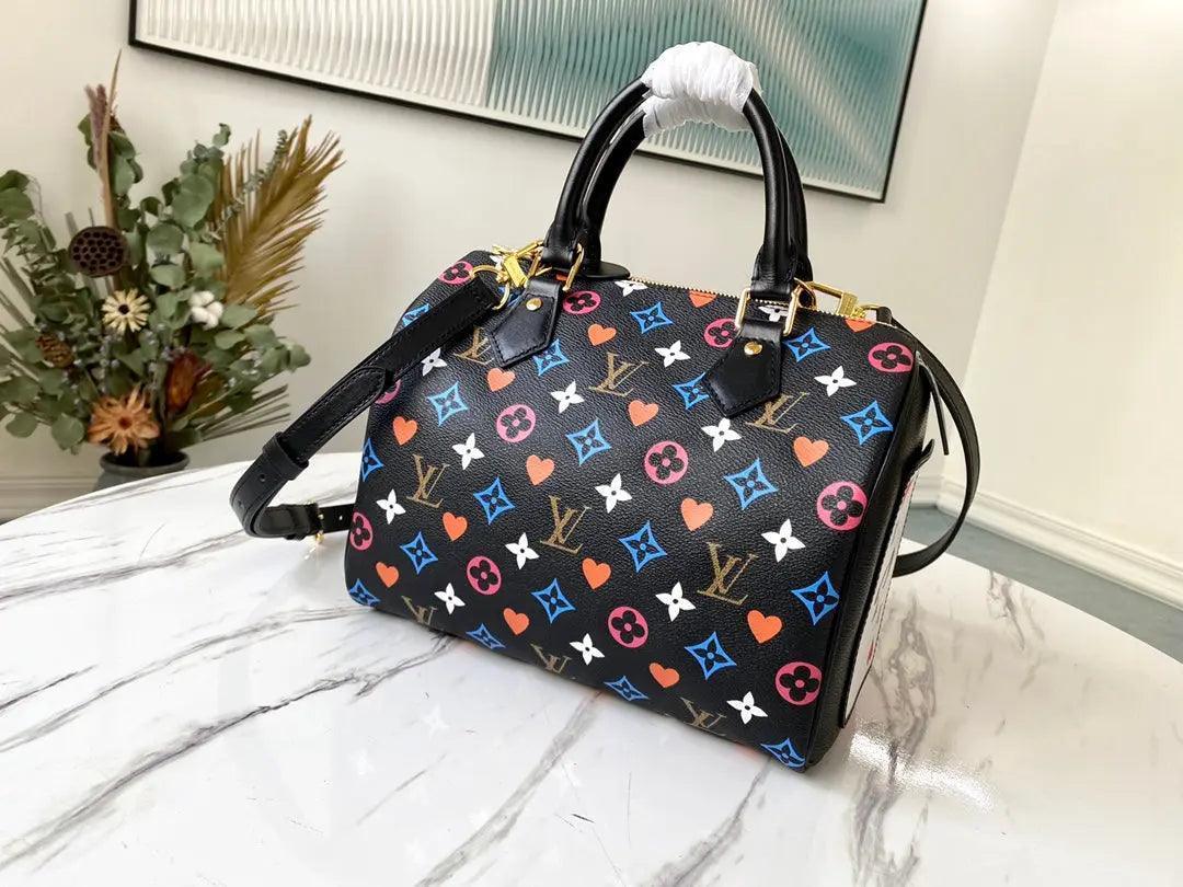 SO - New Fashion Women's Bags LUV Speedy Bandoulière Nicolas Ghesquière Game On Monogram A053 - tntwear1