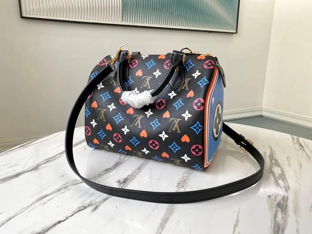 SO - New Fashion Women's Bags LUV Speedy Bandoulière Nicolas Ghesquière Game On Monogram A053 - tntwear1