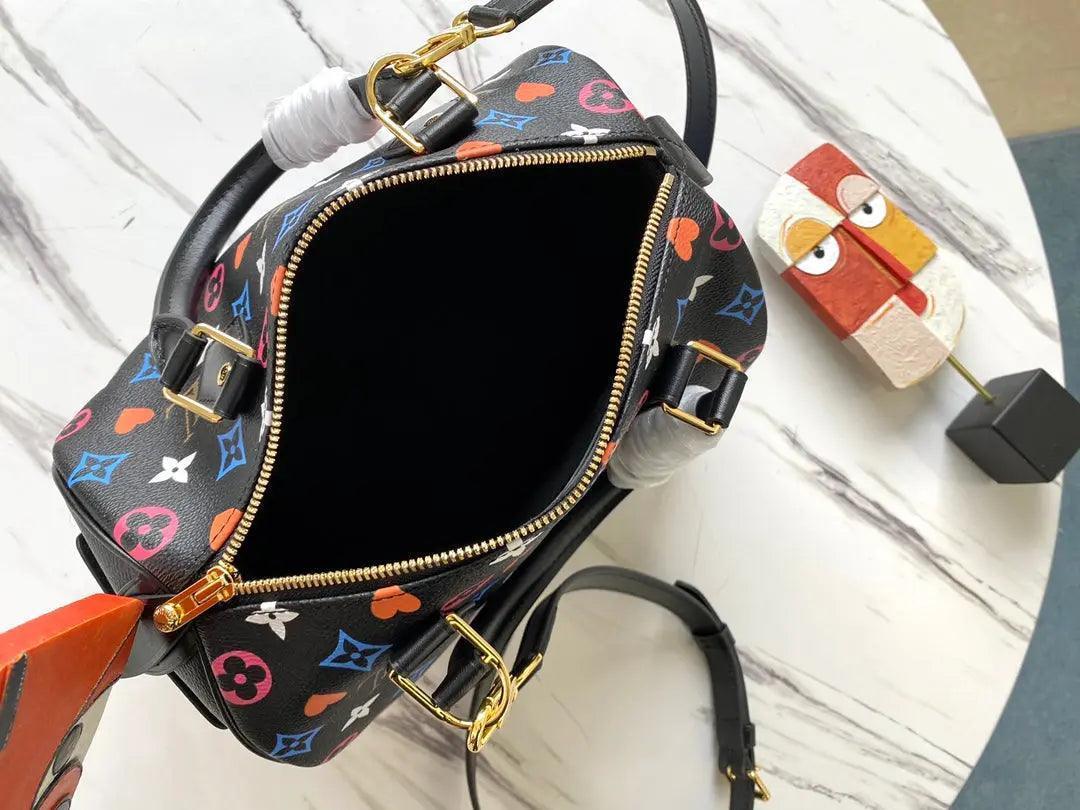 SO - New Fashion Women's Bags LUV Speedy Bandoulière Nicolas Ghesquière Game On Monogram A053 - tntwear1