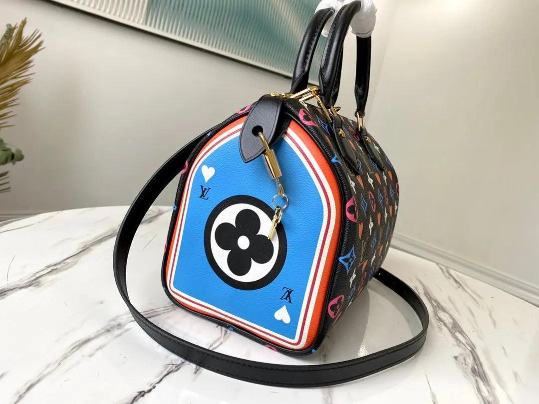 SO - New Fashion Women's Bags LUV Speedy Bandoulière Nicolas Ghesquière Game On Monogram A053 - tntwear1
