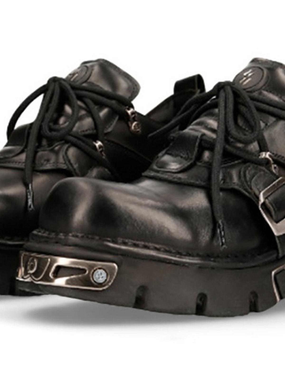 Tntwear Retro Punk Style Ankle Platform Boots - 2196