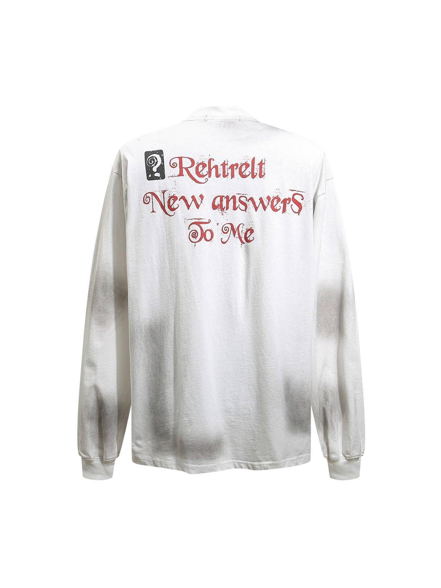Tntwear Spray Long Sleeve Street Hip-Hop T-shirt
