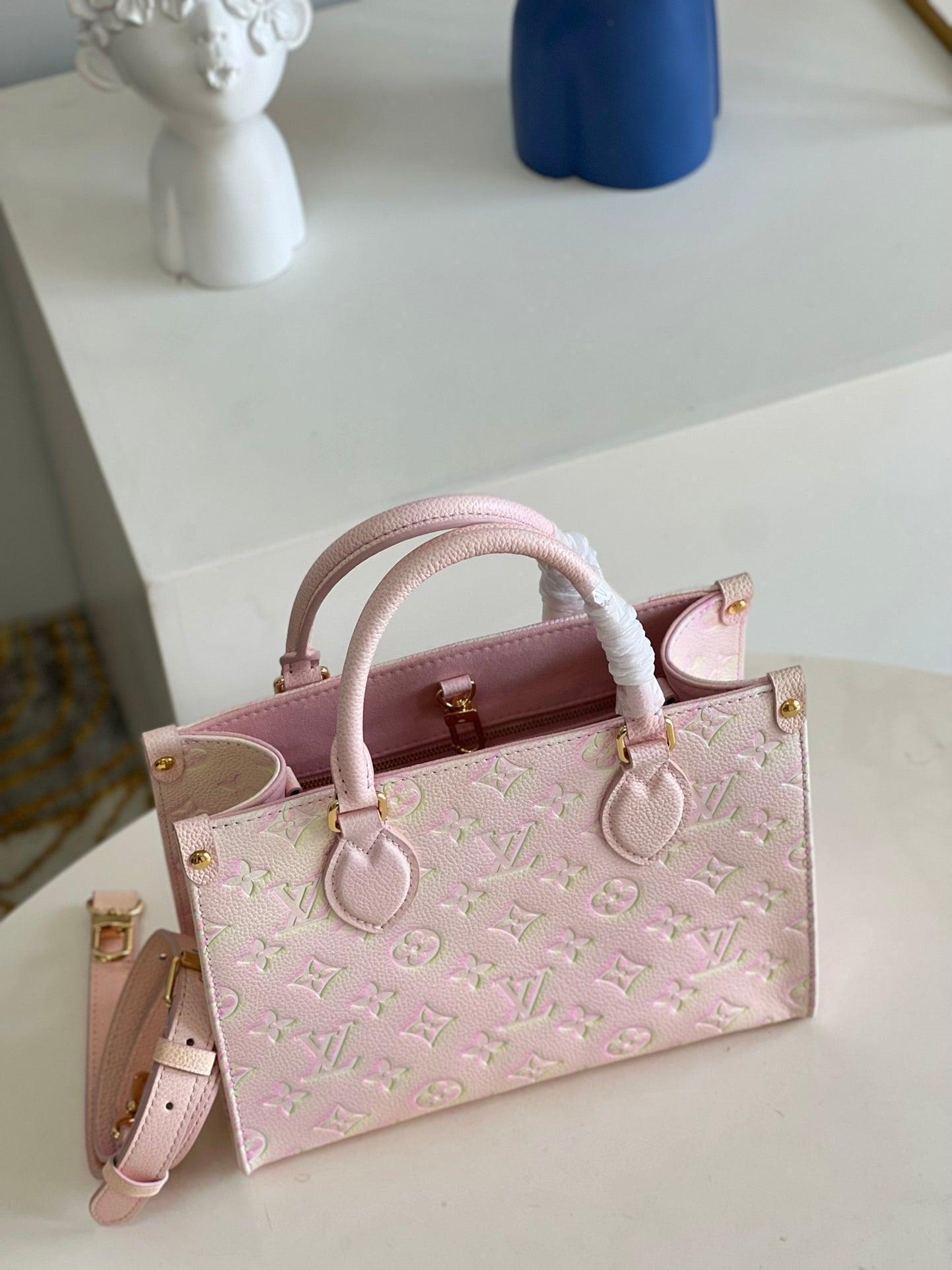 LV Onthego Tote 1968 Sac Plat Monogram Empreinte M46168 - tntwear1