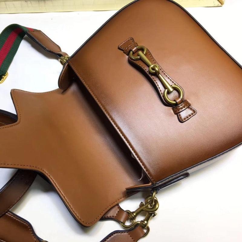 Tntwear - Lady Web Saddle Leather Bag Brown