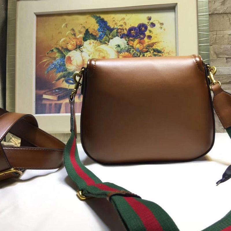 Tntwear - Lady Web Saddle Leather Bag Brown