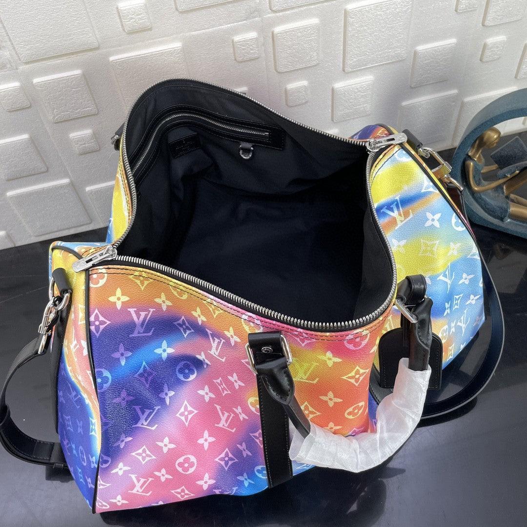 LV Keepall 50 BANDOULIÈRE MONOGRAM Virgil Abloh M45758 - tntwear1
