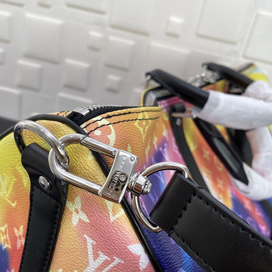 LV Keepall 50 BANDOULIÈRE MONOGRAM Virgil Abloh M45758 - tntwear1