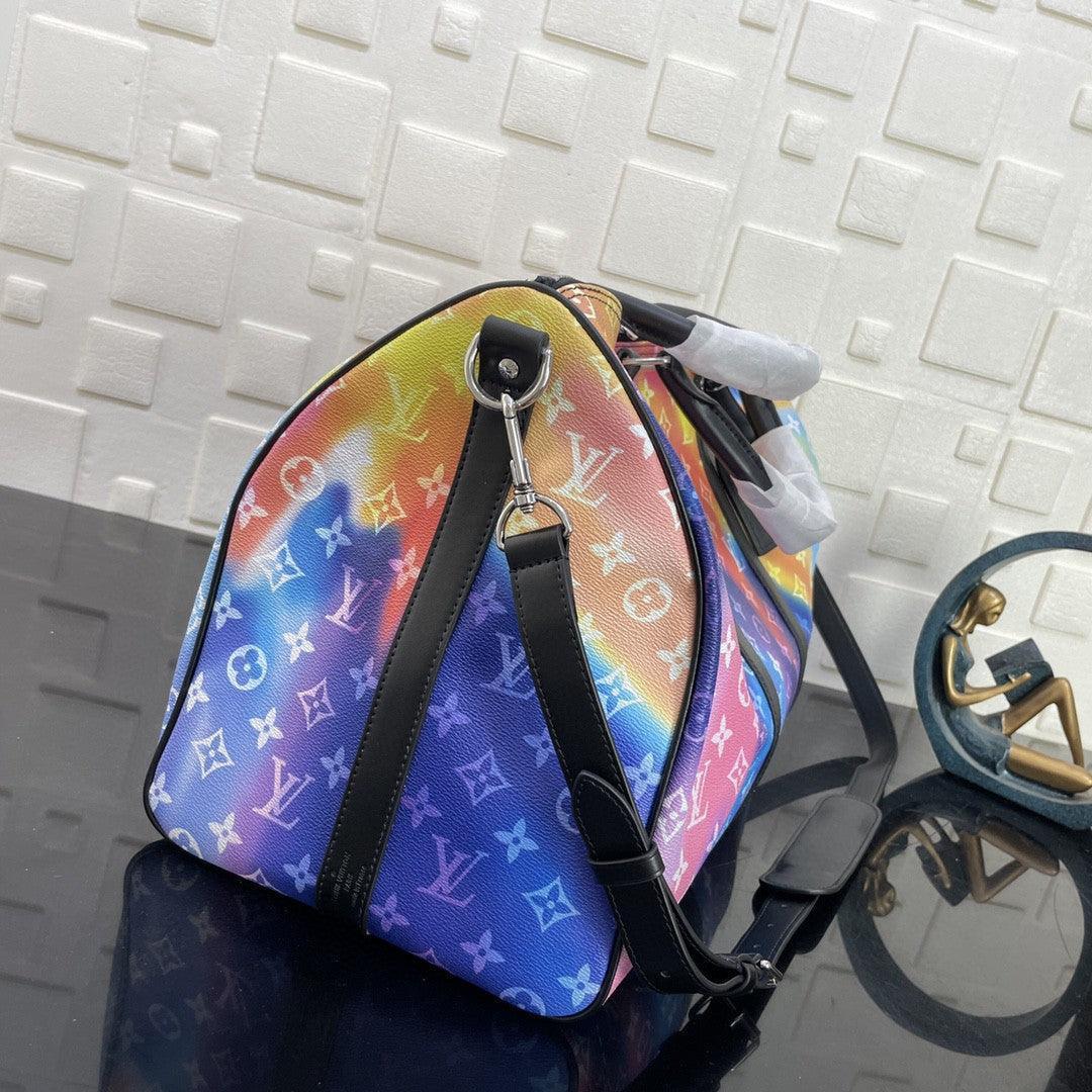 LV Keepall 50 BANDOULIÈRE MONOGRAM Virgil Abloh M45758 - tntwear1