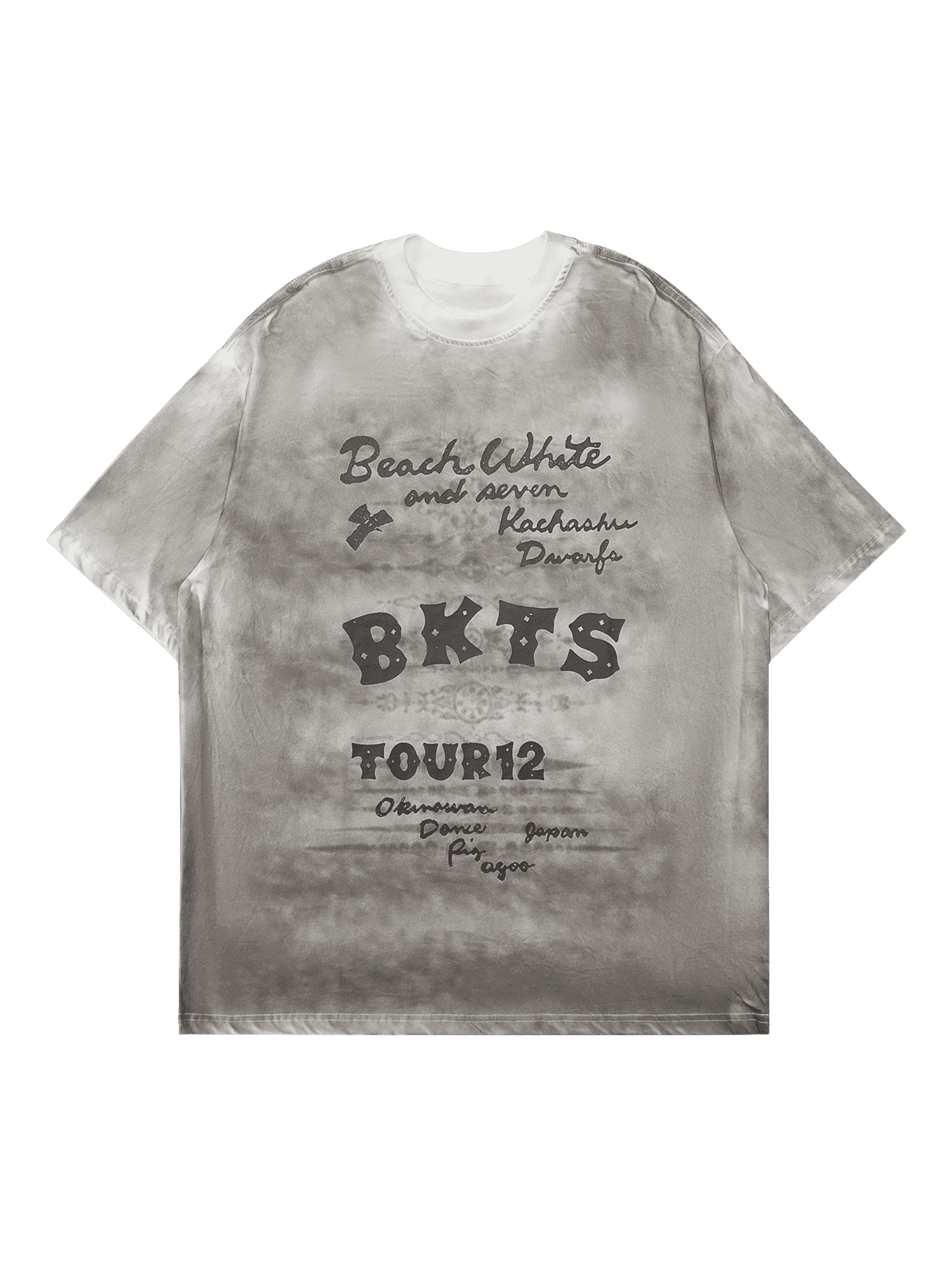 Tntwear American Retro Letter Print T-shirt