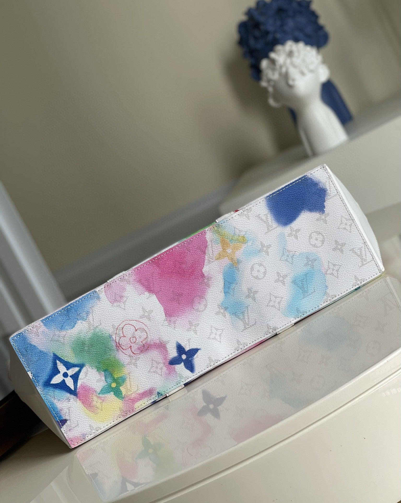LV Virgil Abloh Monogram Watercolor M45755 - tntwear1