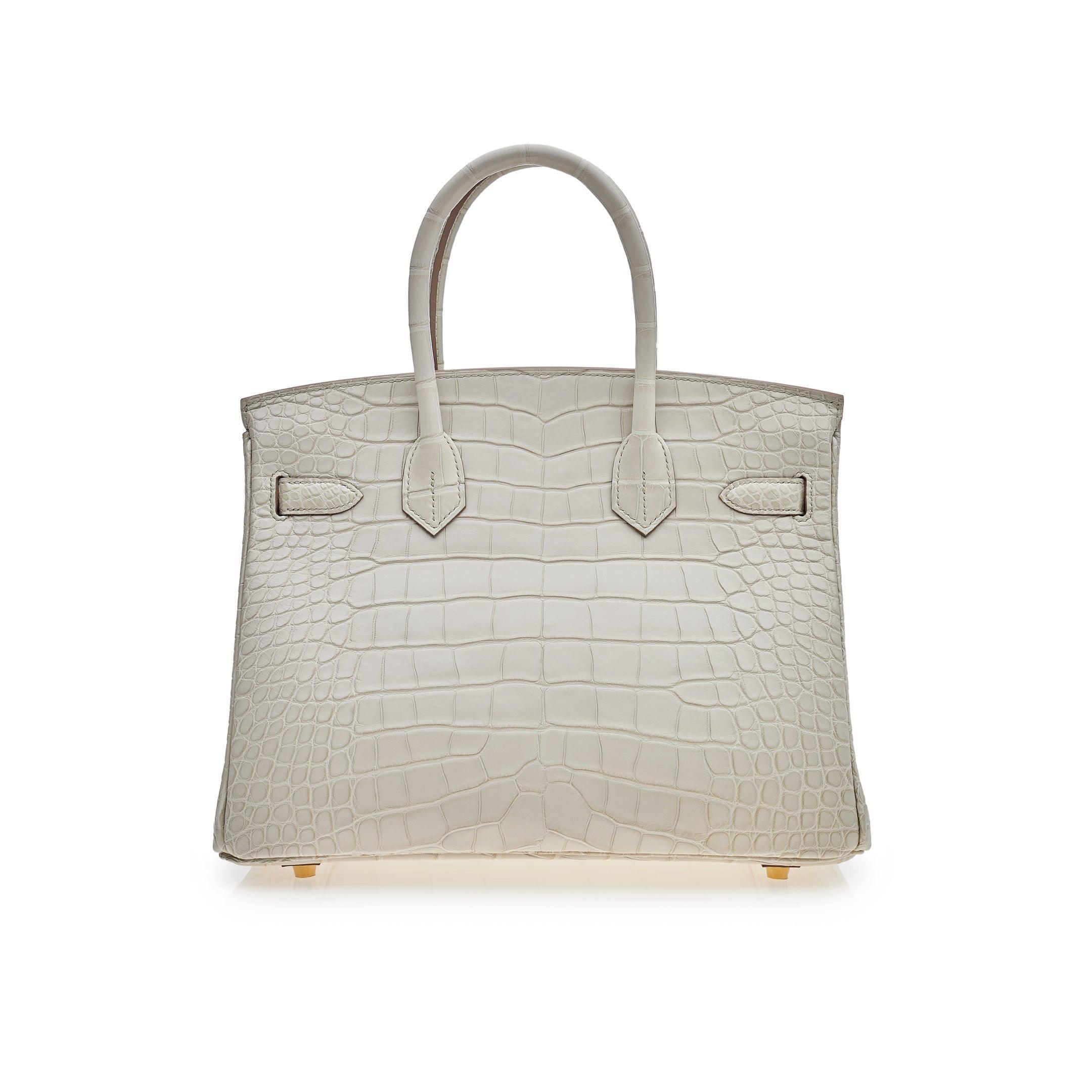 HRMS 30 Beton Matte Alligator Mississippiensis Gold Hardware - tntwear1