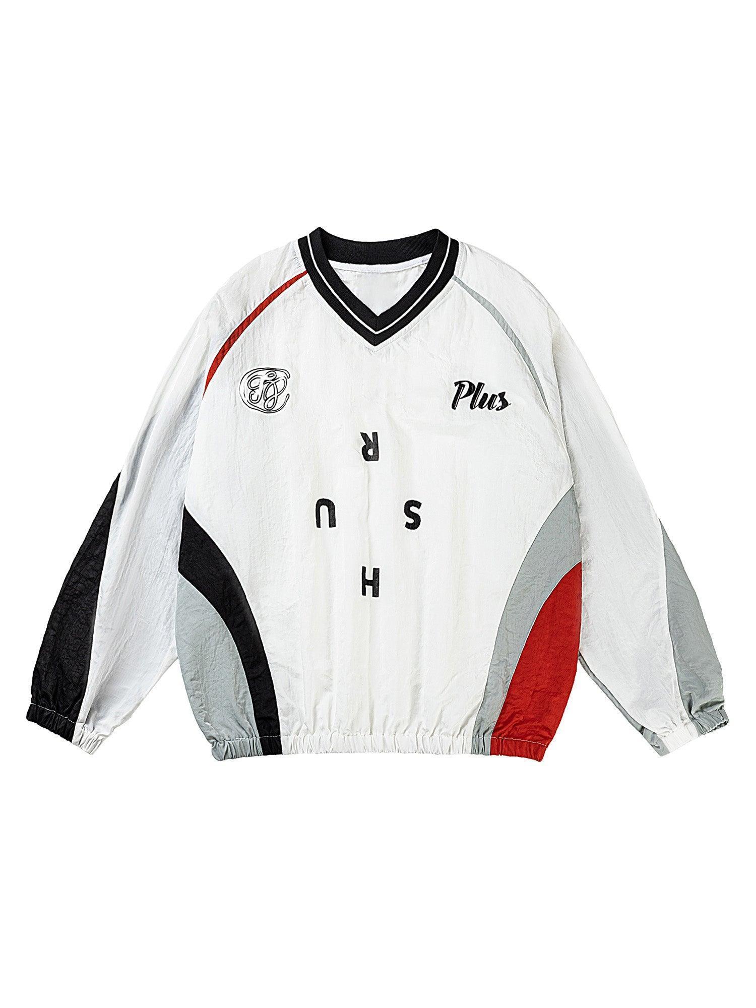 Tntwear Street Hip-hop Stitching Long-sleeved T-shirt