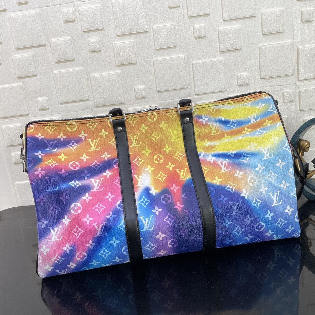 LV Keepall 50 BANDOULIÈRE MONOGRAM Virgil Abloh M45758 - tntwear1