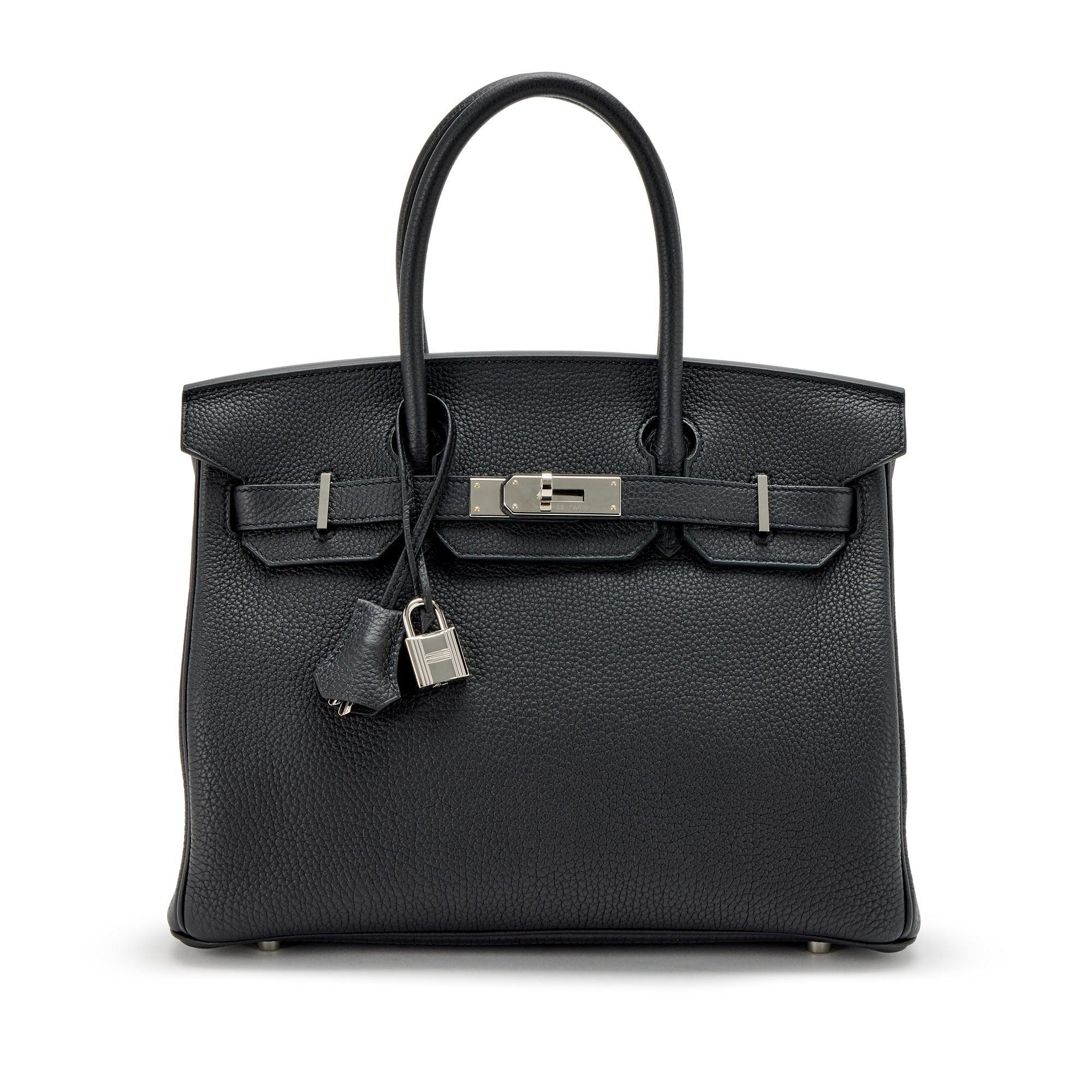 HRMS Birkin 30 Noir Togo Palladium Hardware - tntwear1