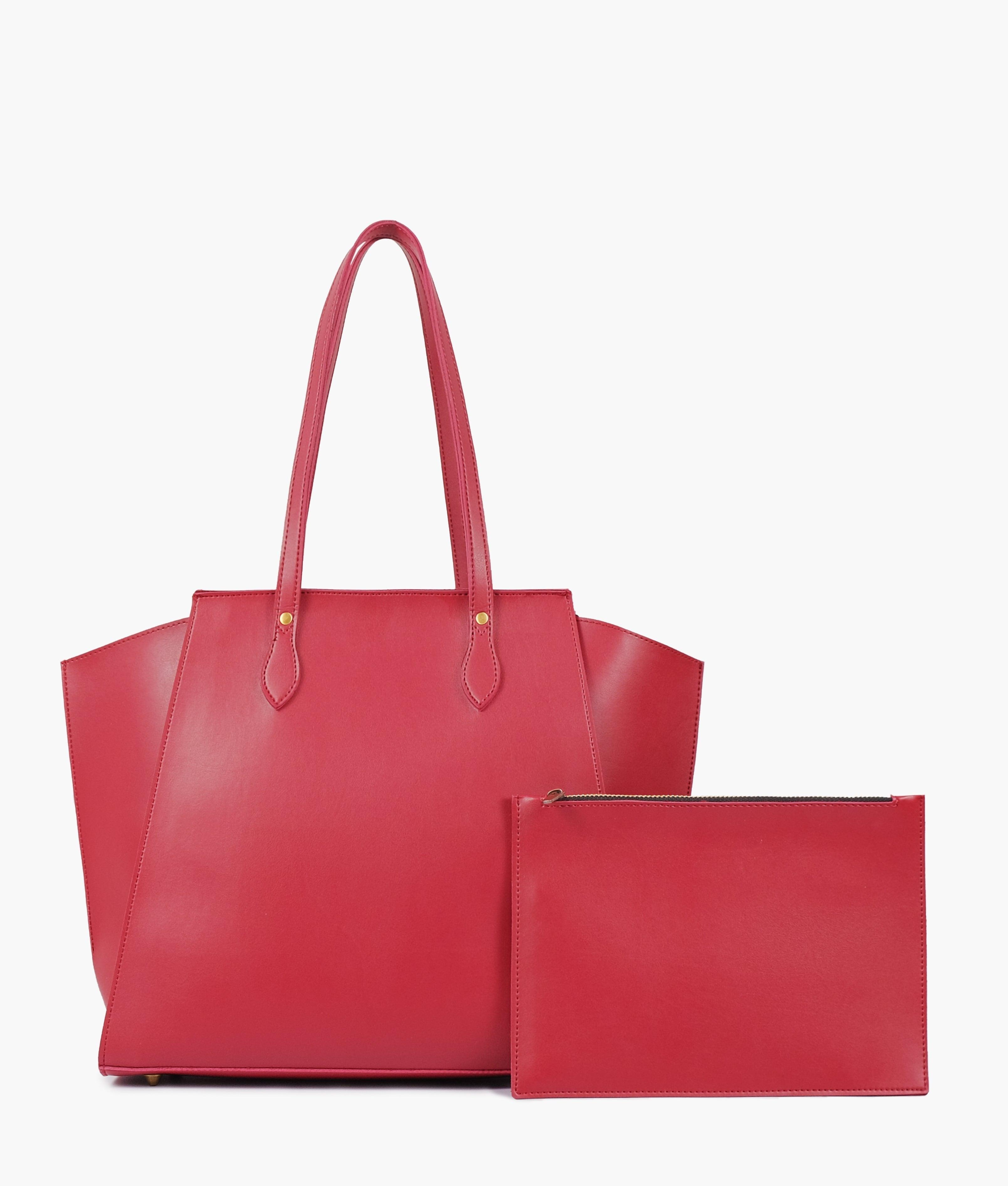 Maroon classic tote bag - tntwear1