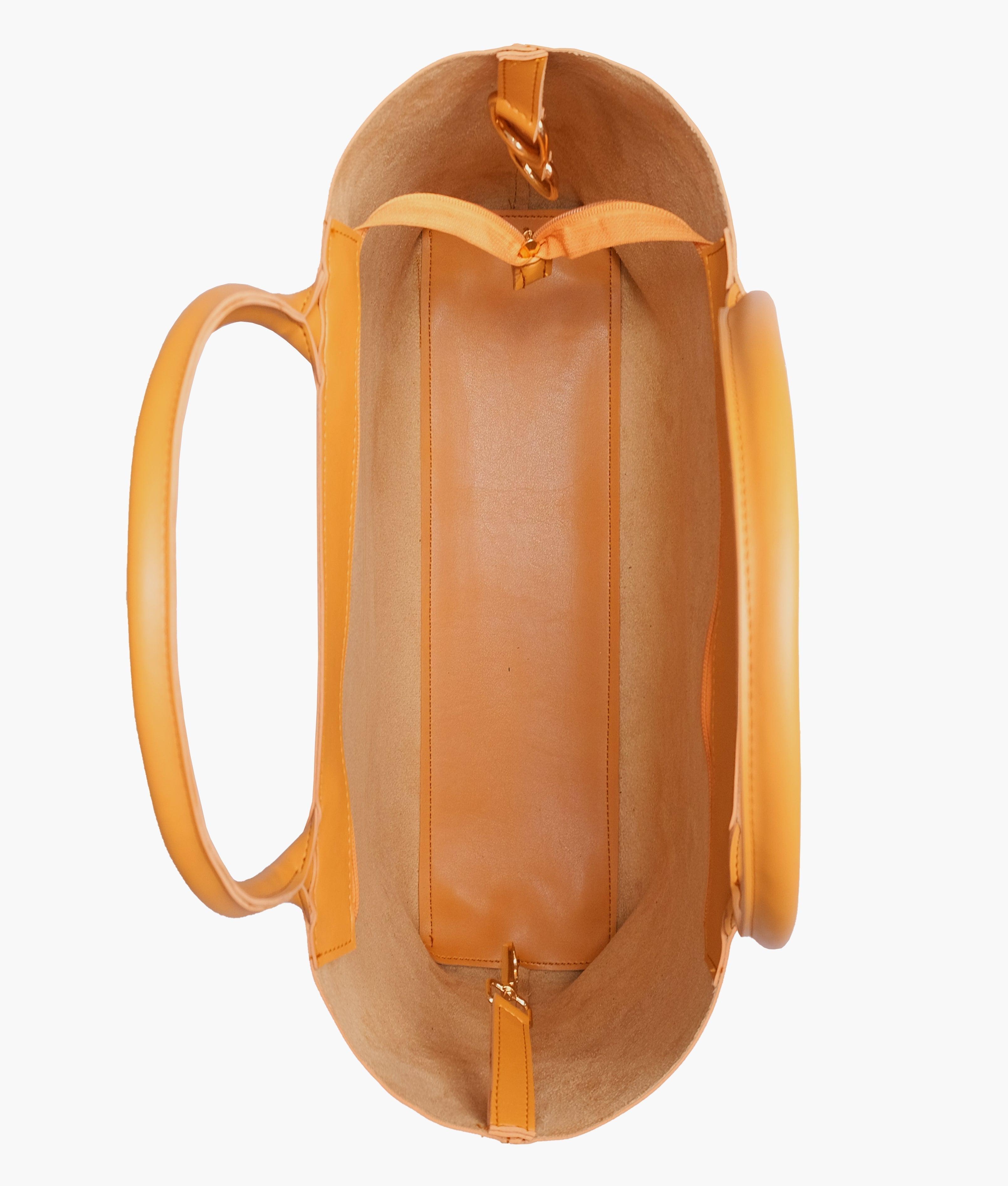 Mustard zipper tote bag - tntwear1