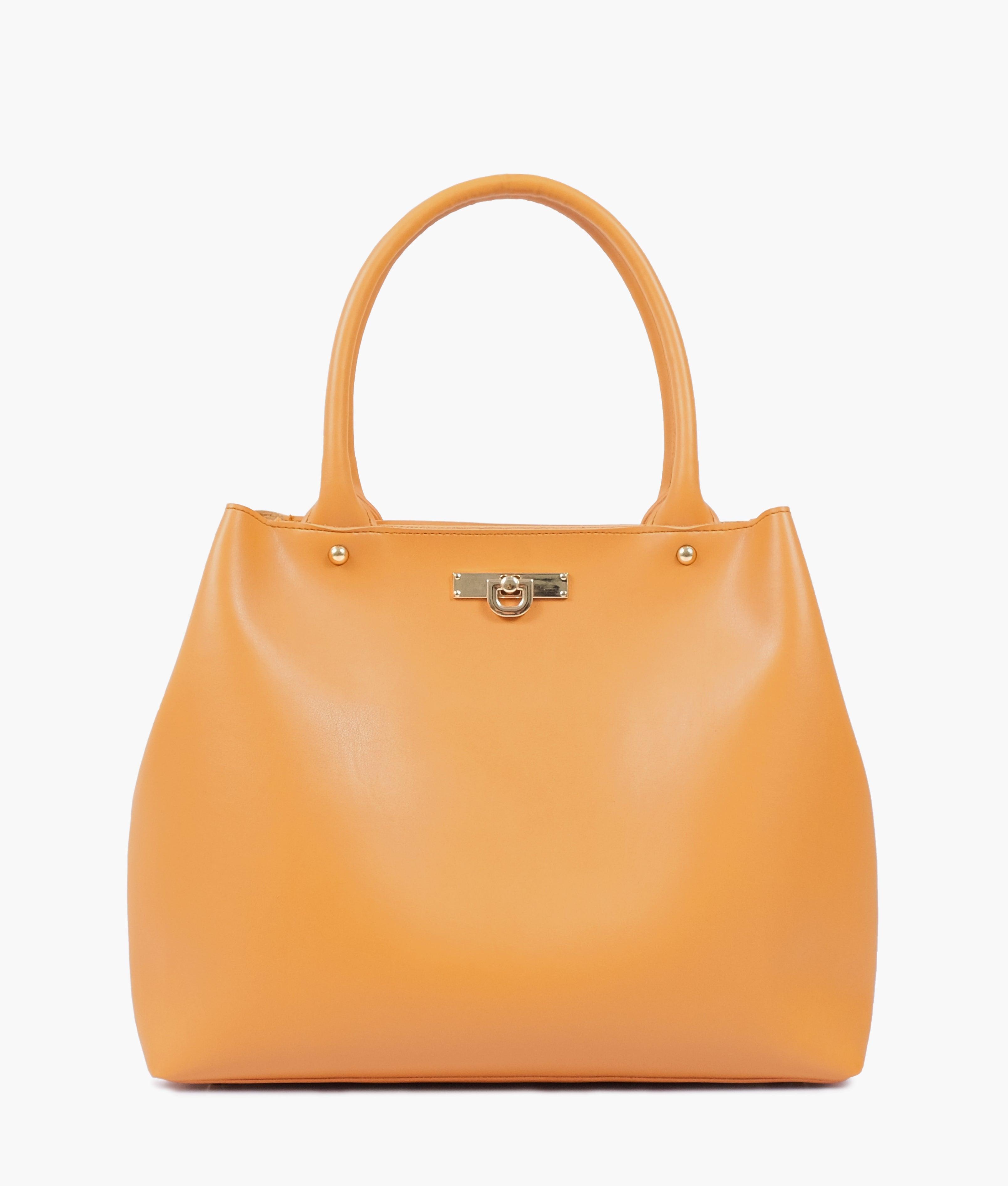 Mustard zipper tote bag - tntwear1
