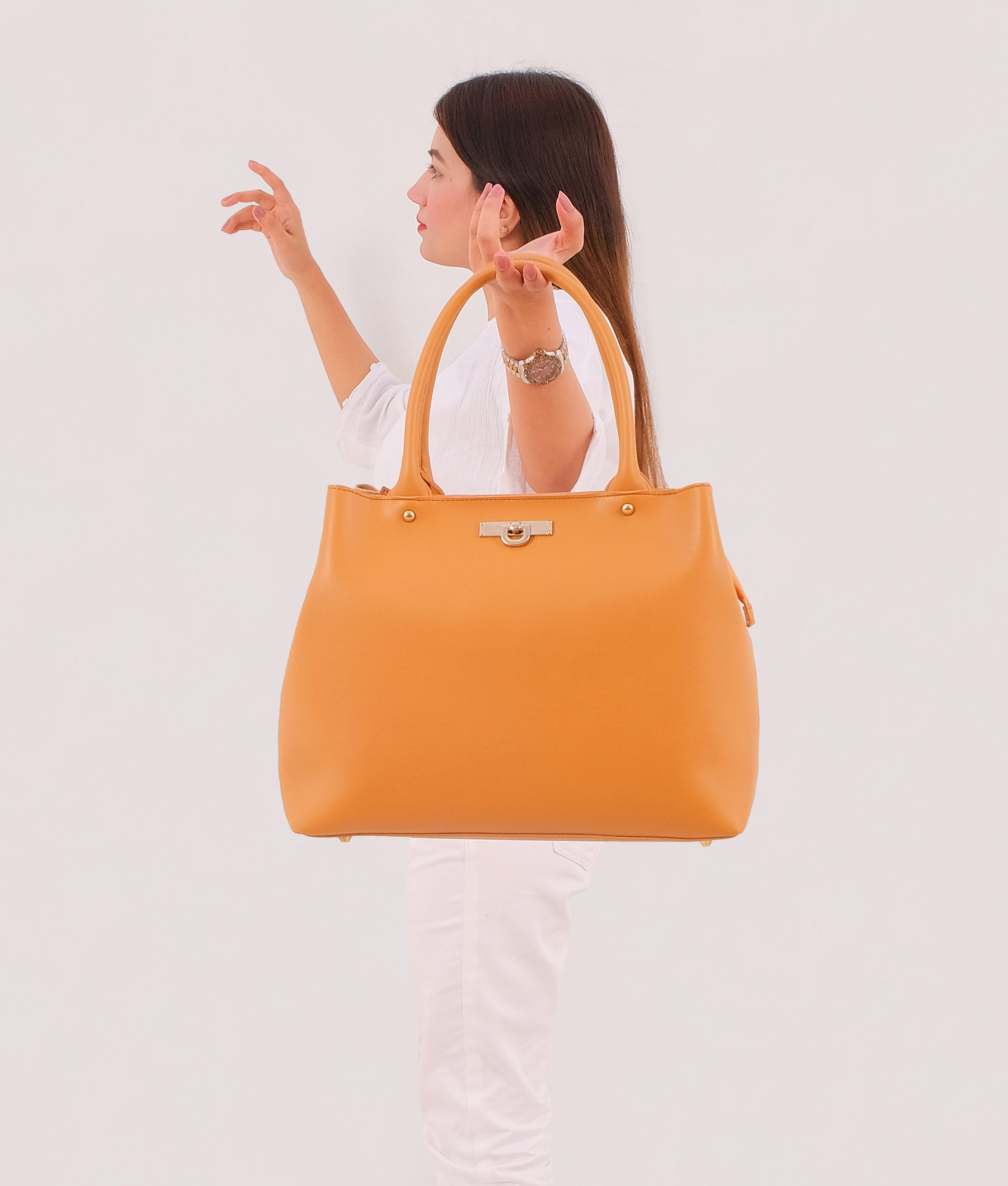 Mustard zipper tote bag - tntwear1