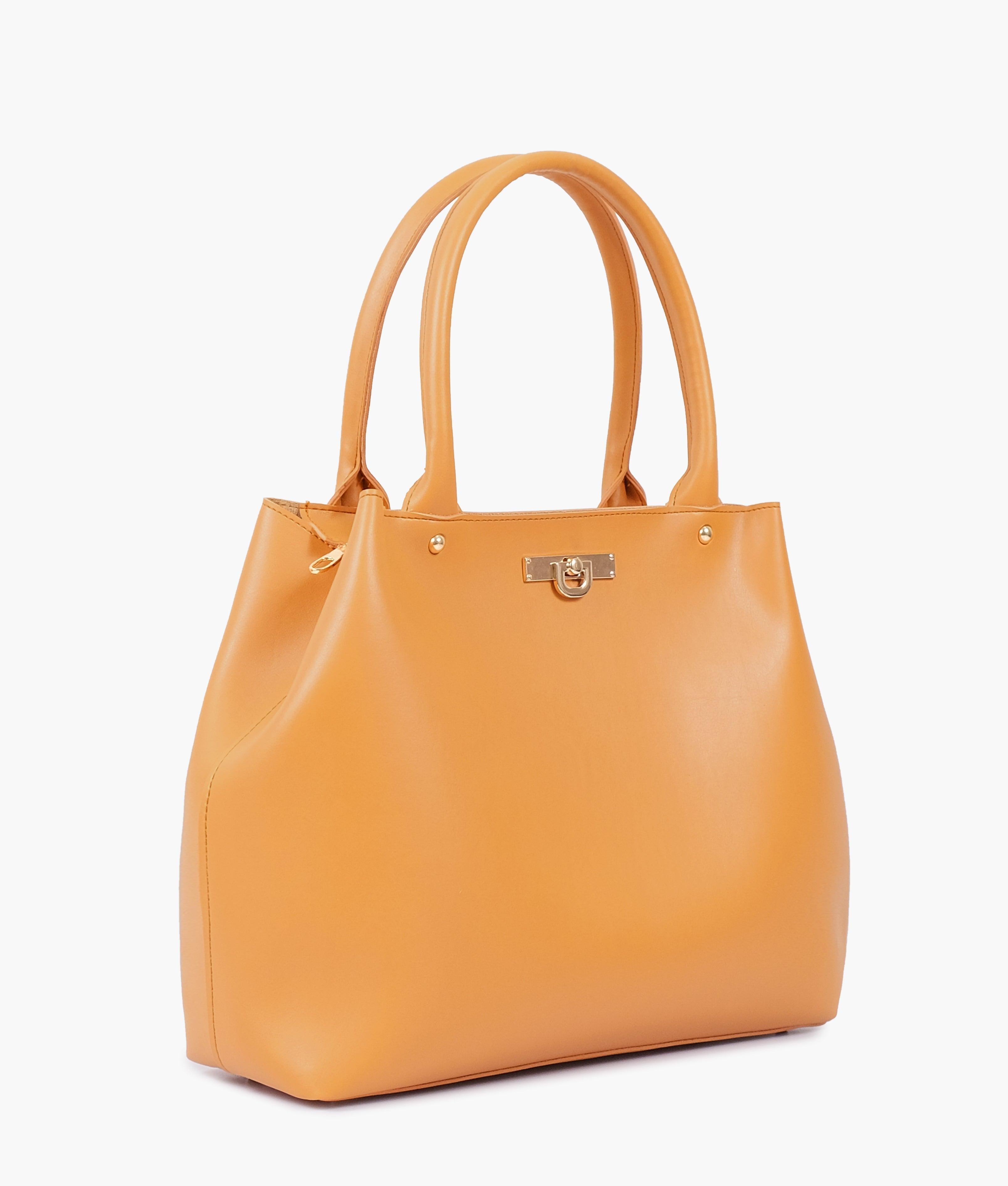 Mustard zipper tote bag - tntwear1