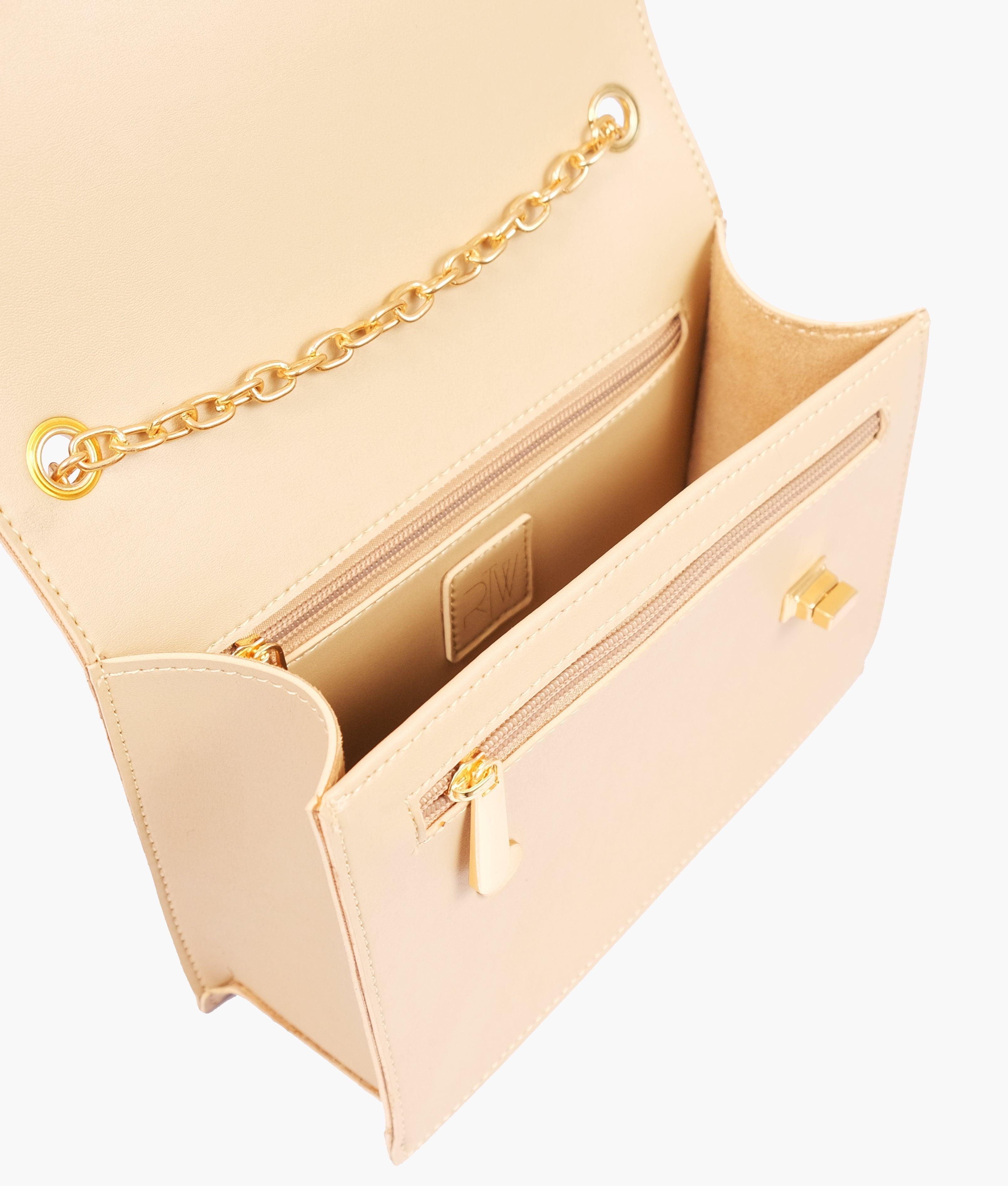 Off-white chain shoulder bag with twist lock - tntwear1