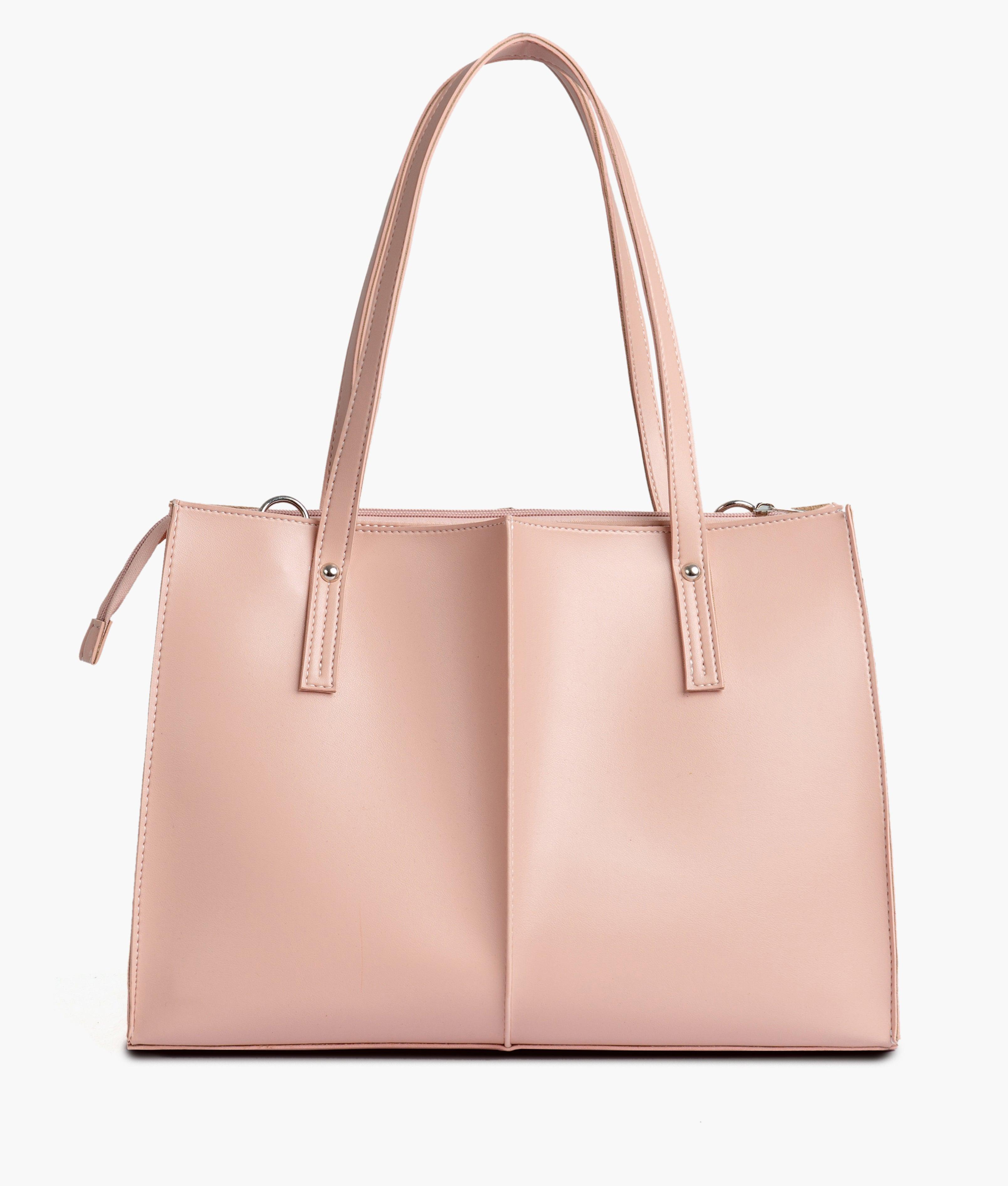 Peach work tote bag - tntwear1