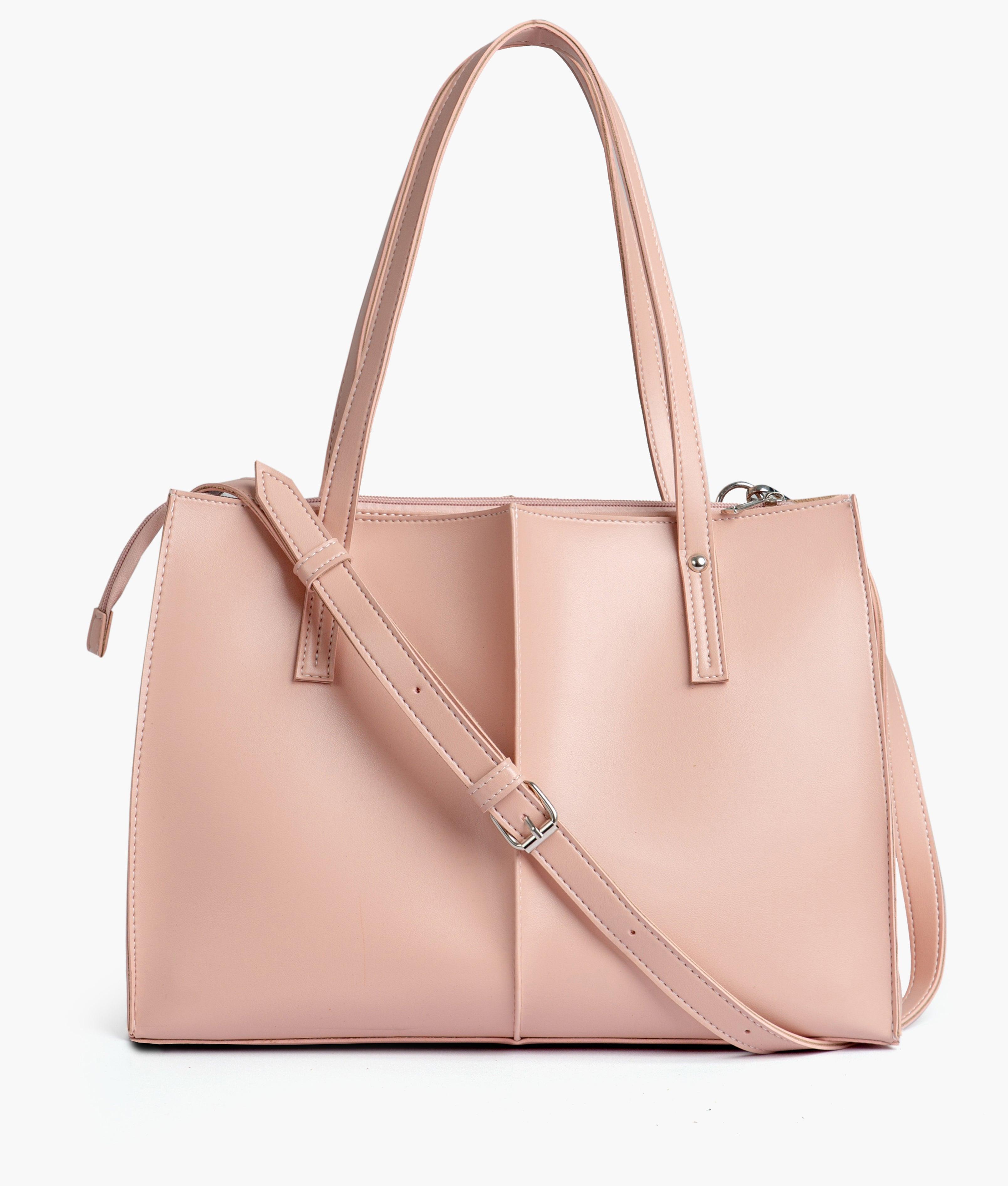 Peach work tote bag - tntwear1