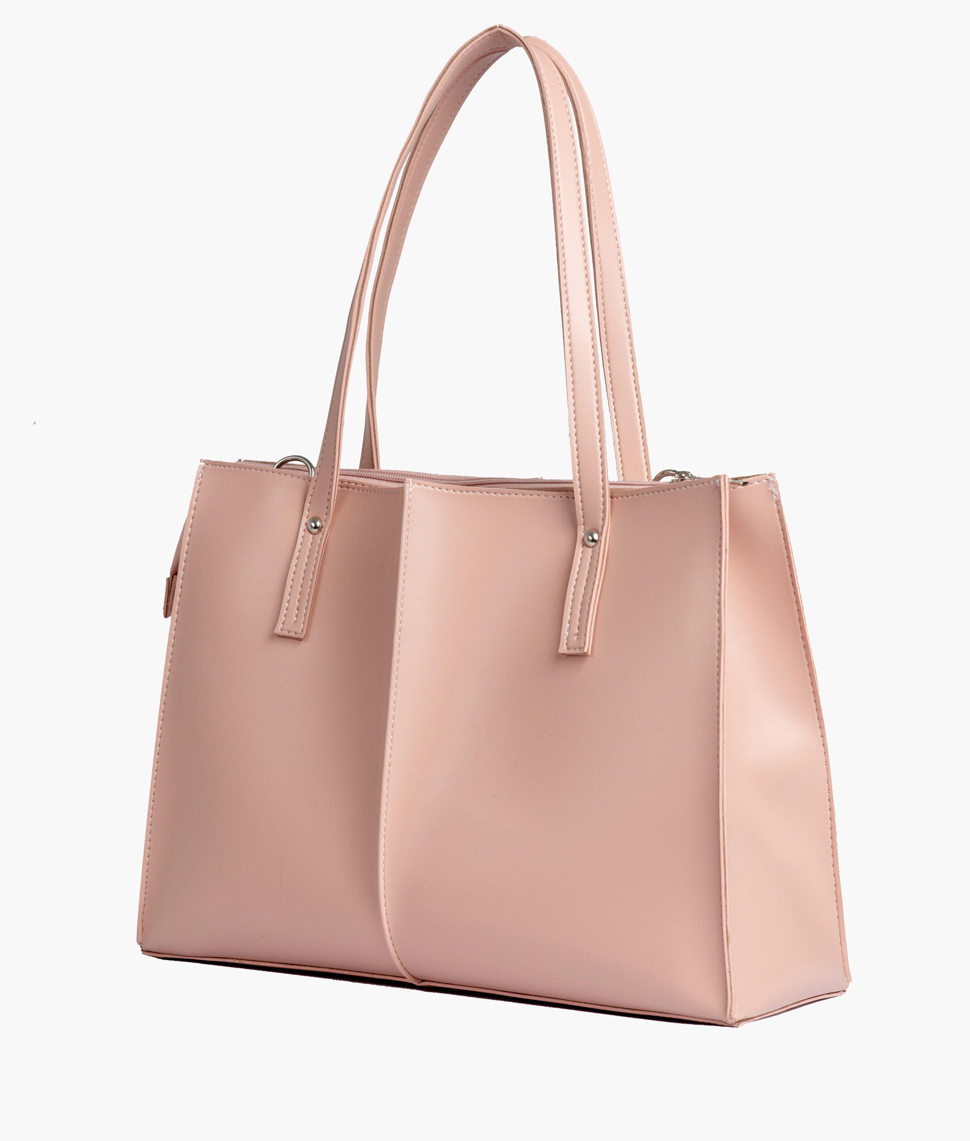 Peach work tote bag - tntwear1