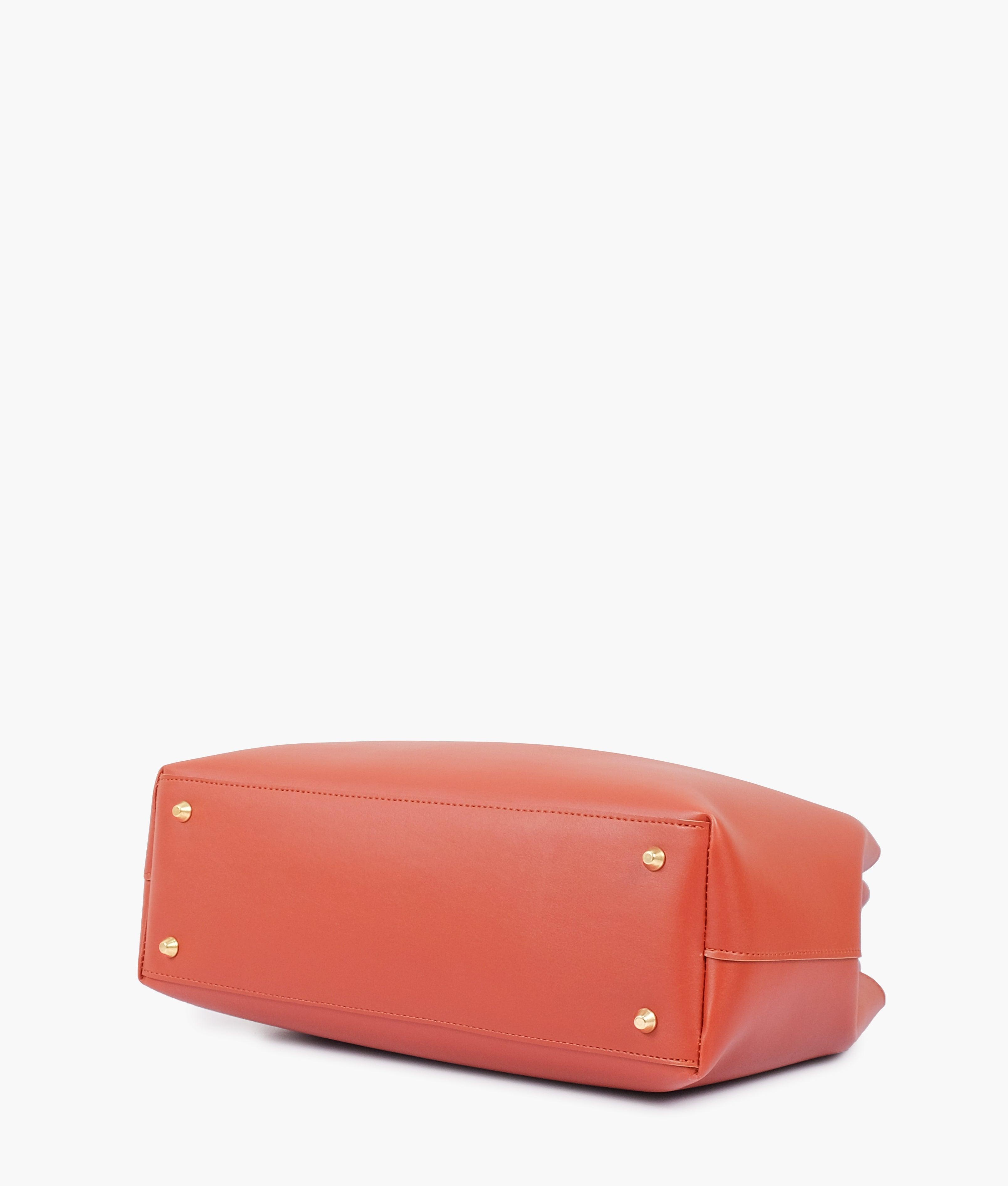 Rust zipper tote bag - tntwear1