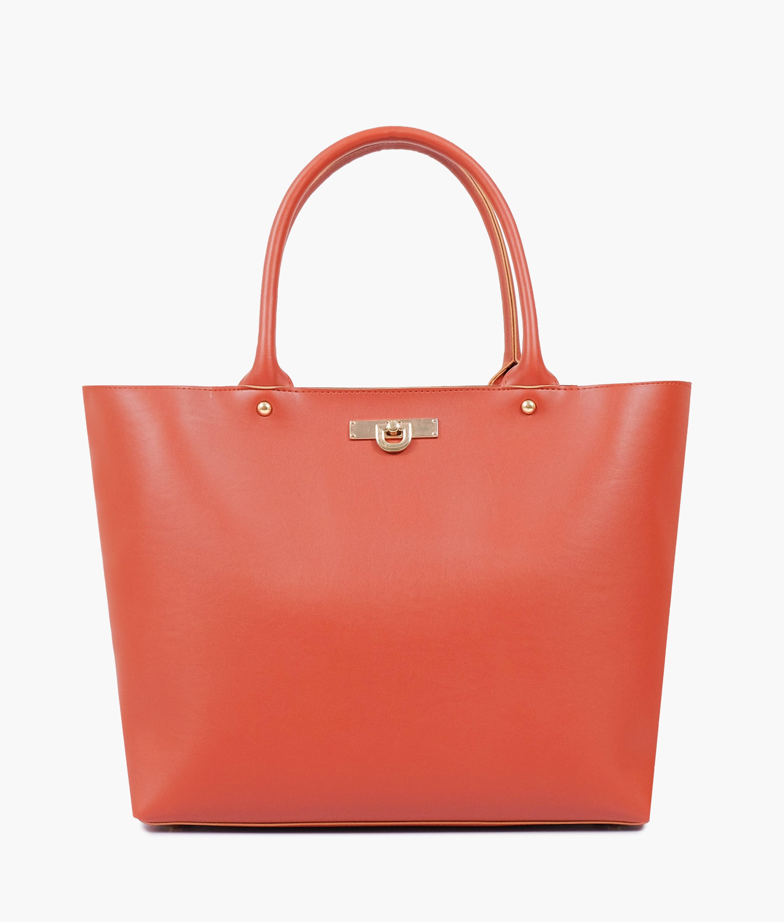 Rust zipper tote bag - tntwear1