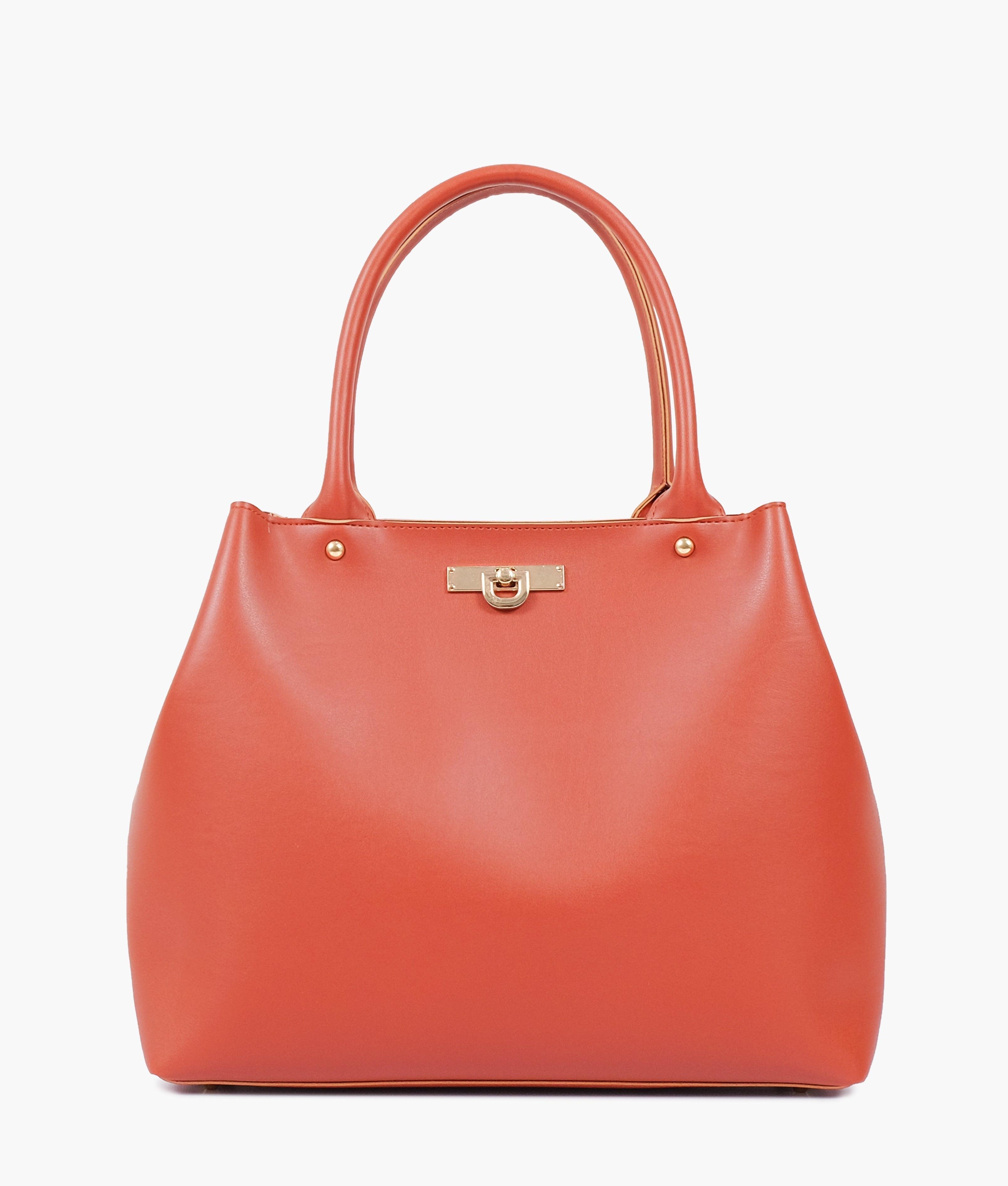 Rust zipper tote bag - tntwear1