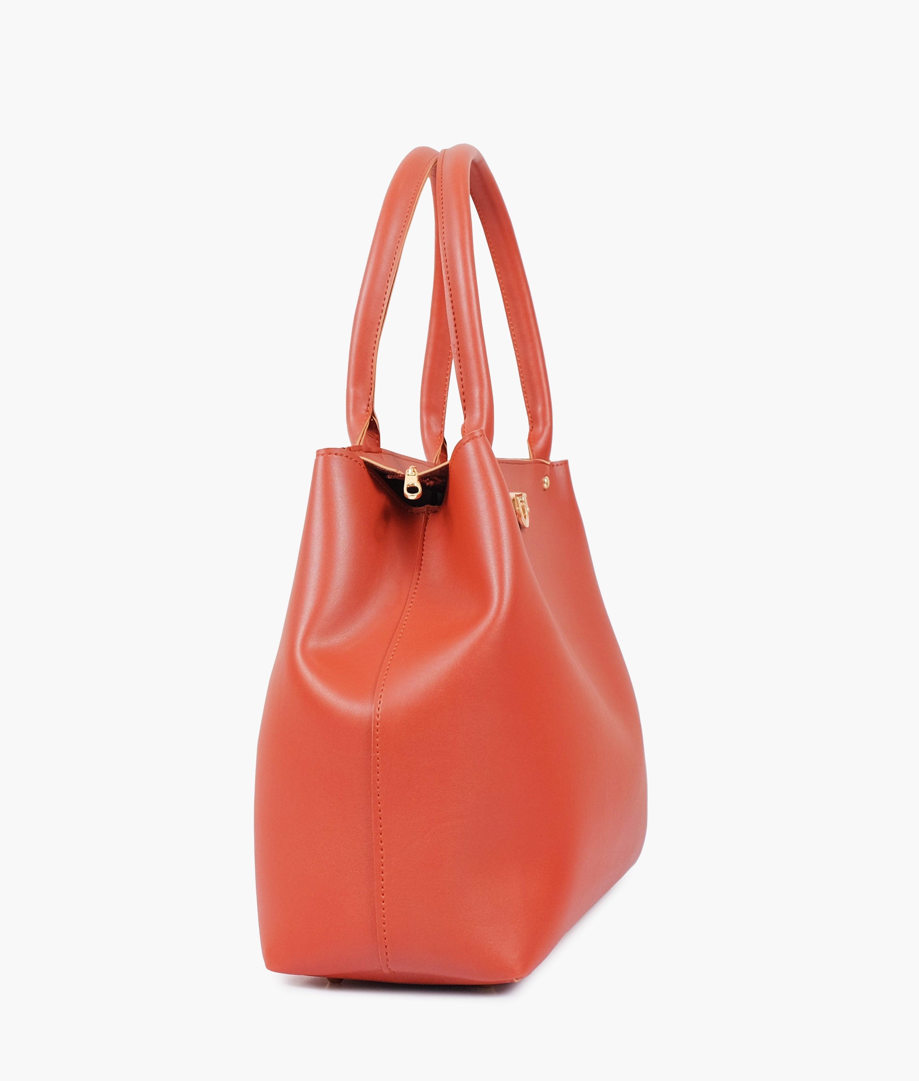 Rust zipper tote bag - tntwear1
