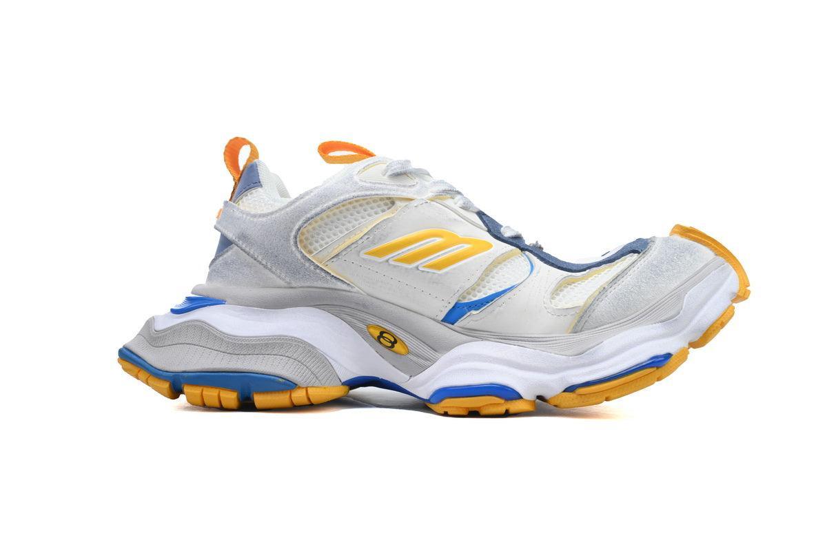 Custom BLCG White Blue Yellow Sneaker W2MV1 - tntwear1