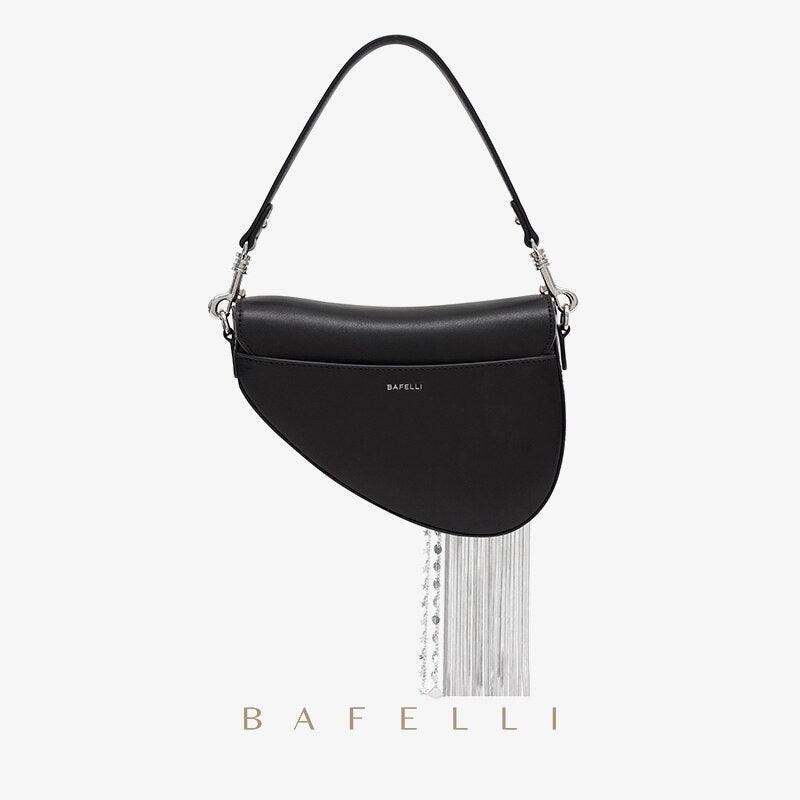 New Cowhide Women's Bag Autumn And Winter Unique Design Tassel Bag Personality Fashion Messenger Bag - tntwear1