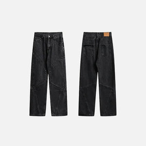 Y2k Rivet Pocket Jeans - tntwear1