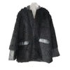 Korean Designed Black Imitation Fur Thick Coat - tntwear1