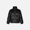 Loose Padded PU Leather Jacket - tntwear1