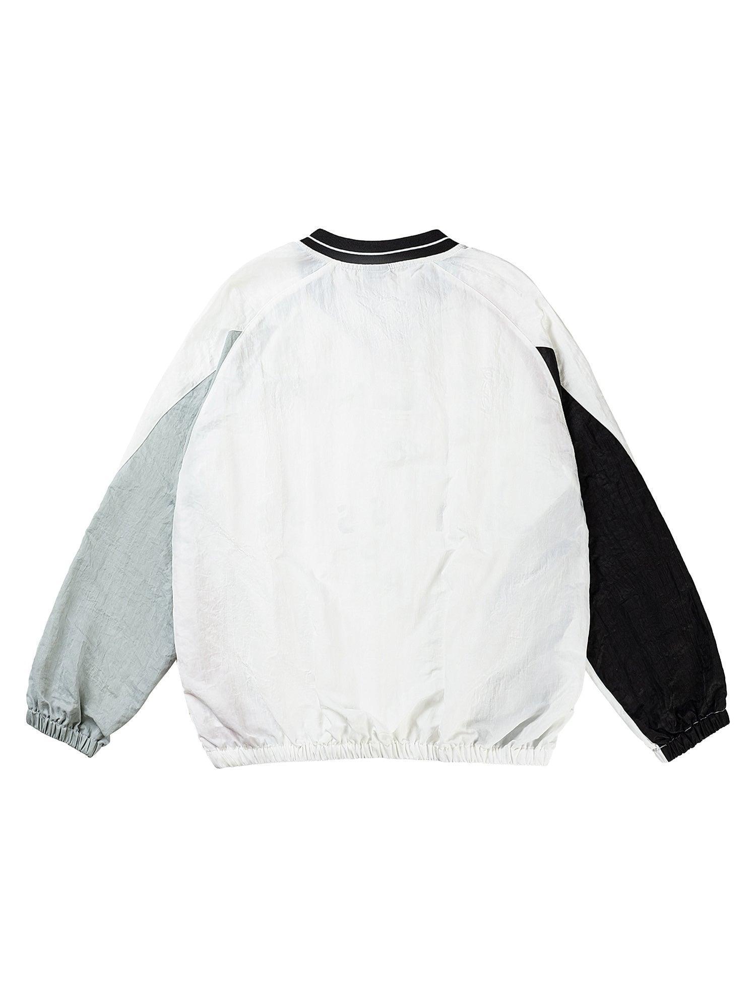 Tntwear Street Hip-hop Stitching Long-sleeved T-shirt