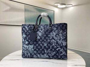 LV GRAND SAC Virgil Abloh Monogram Pastel Noir M57284 - tntwear1
