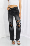 RISEN Full Size Lois Distressed Loose Fit Jeans - tntwear1