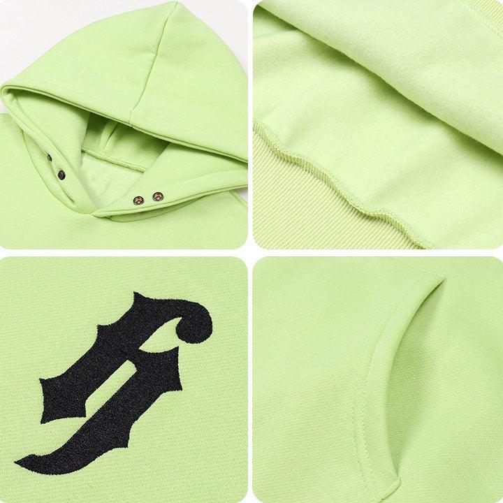 Tntwear® Solid Color Hoodie Embroidery H - tntwear1