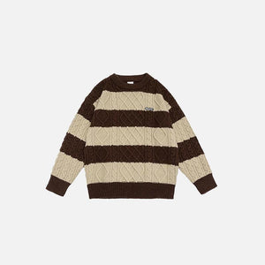 Classic Cable Knit Sweater - tntwear1
