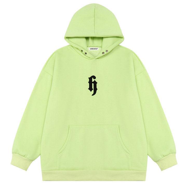 Tntwear® Solid Color Hoodie Embroidery H - tntwear1