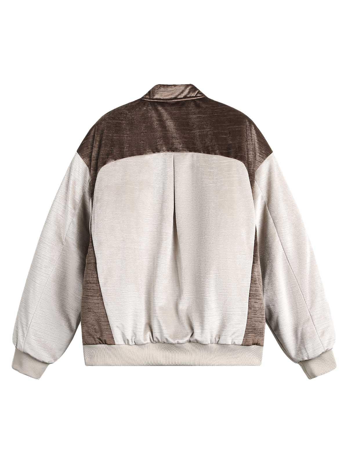 Tntwear Patchwork Embroidered Bomber Jacket