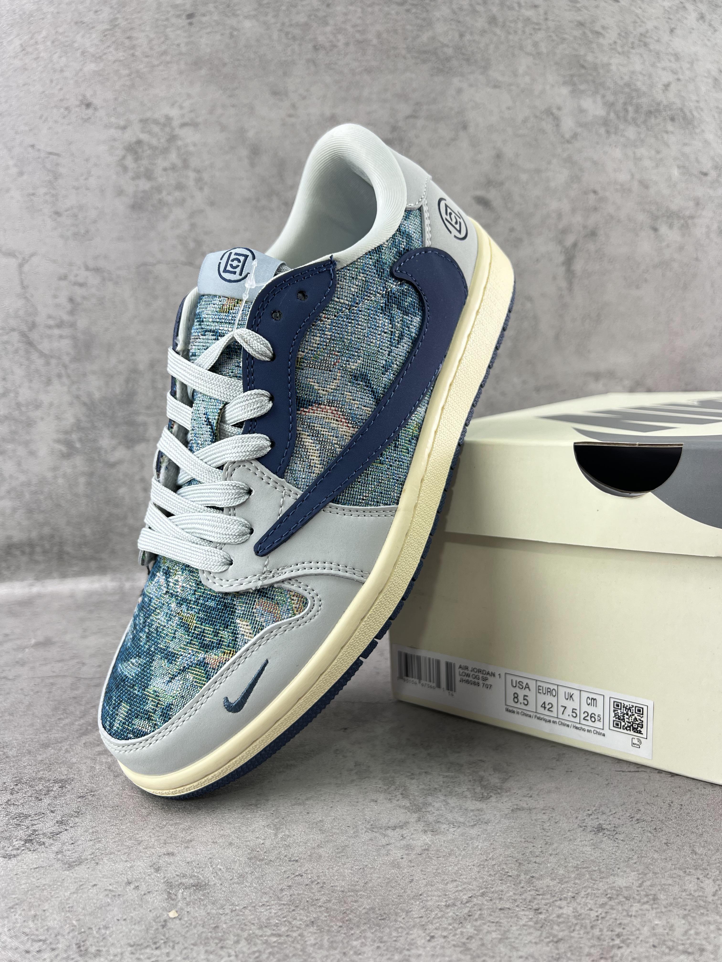 Custom Air Jordan 1 Low JH6088 707 - tntwear1