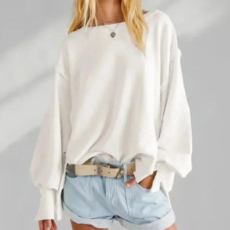 Chic Comfort Oversized Blouse - tntwear1
