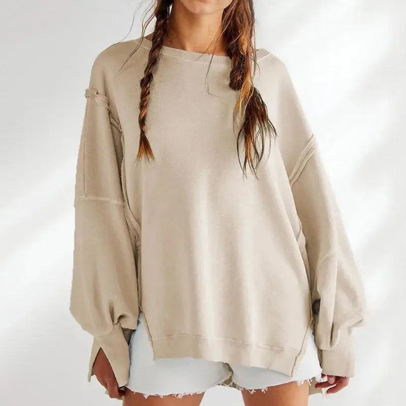 Chic Comfort Oversized Blouse - tntwear1